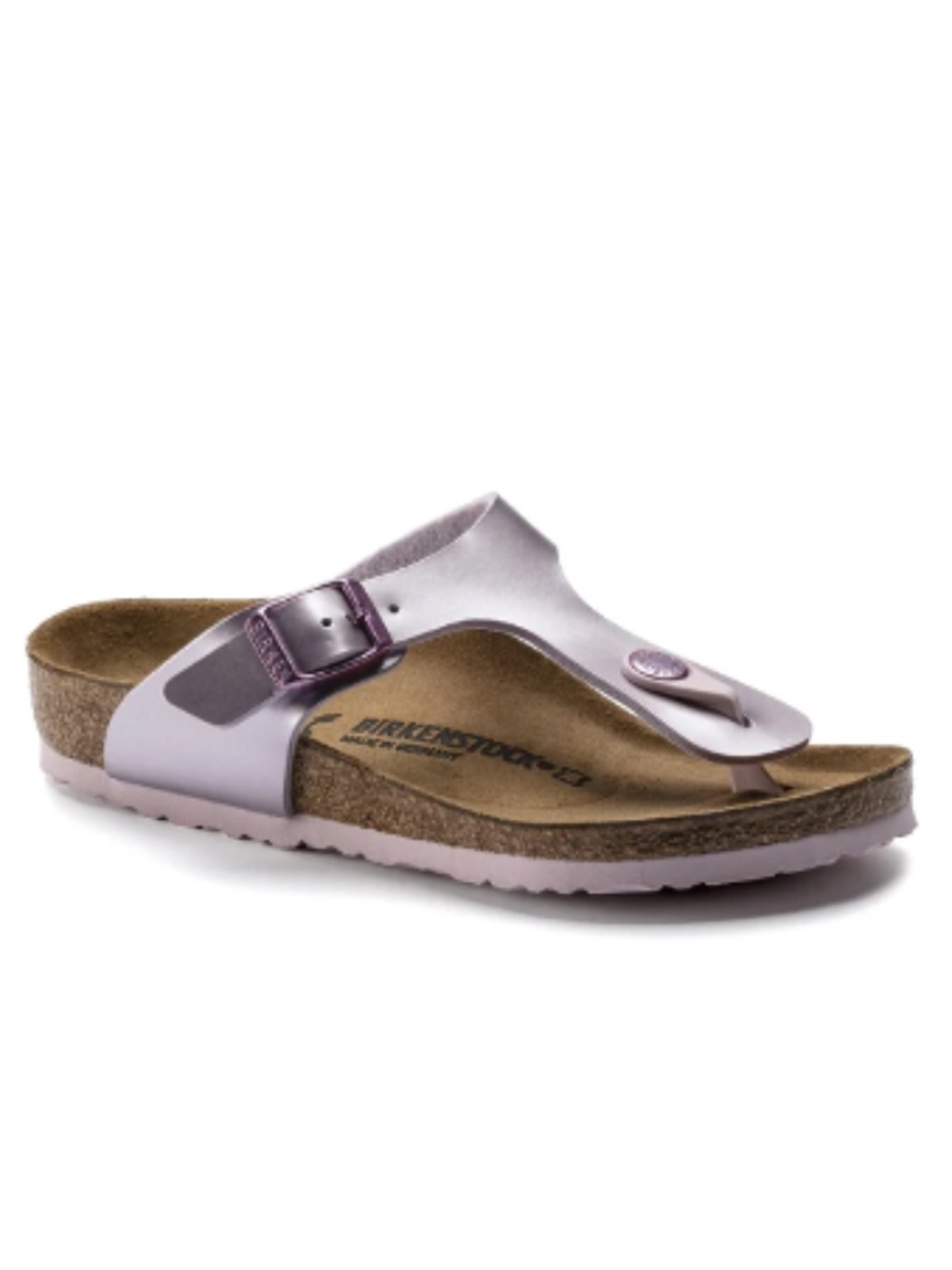 Birkenstock Gizeh Kids Birko-Flor Sandals Electric Metallic Lilac Sz 31